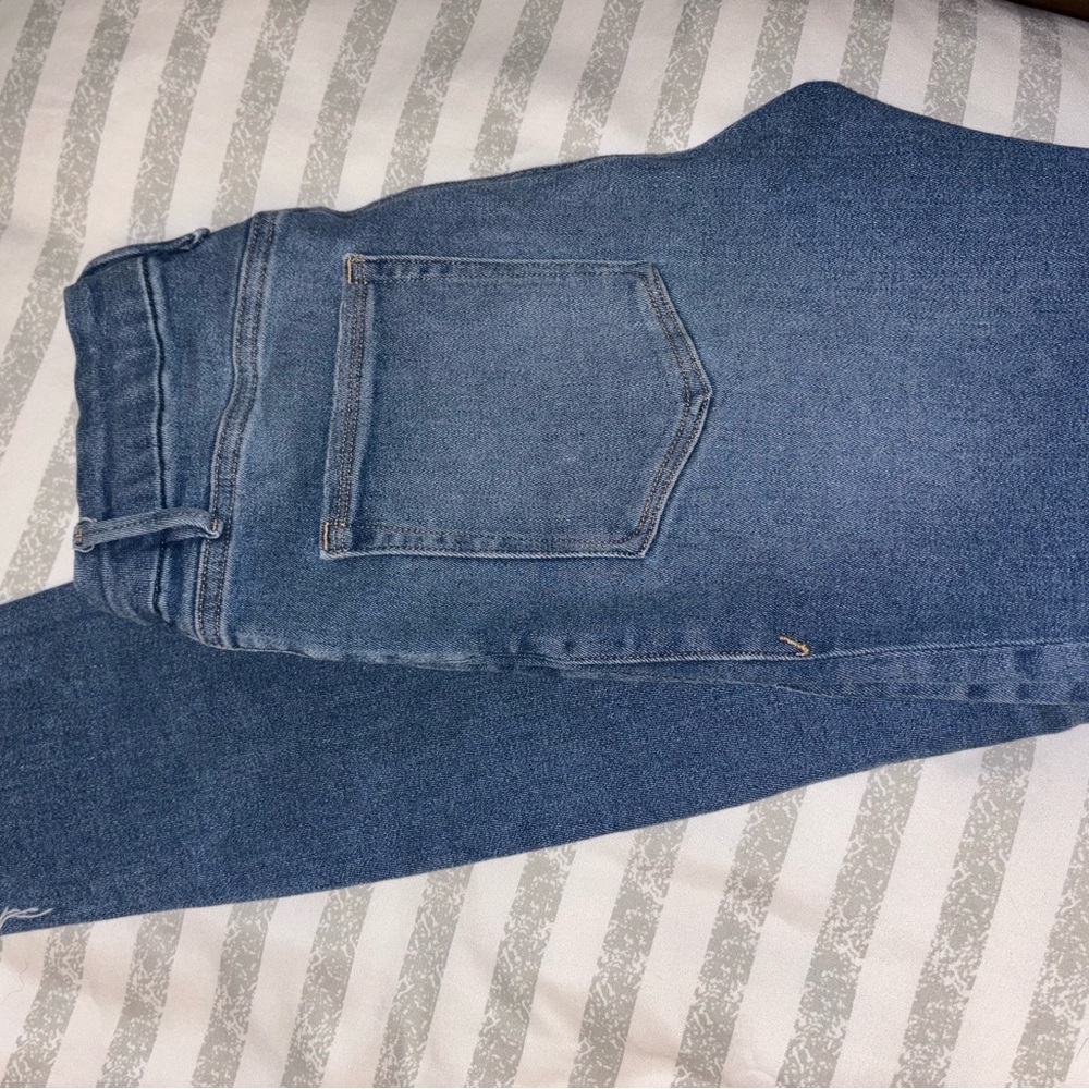 Good American Good Legs Raw Hem Mid Rise Skinny Jeans Size 10 - Picture 3 of 3